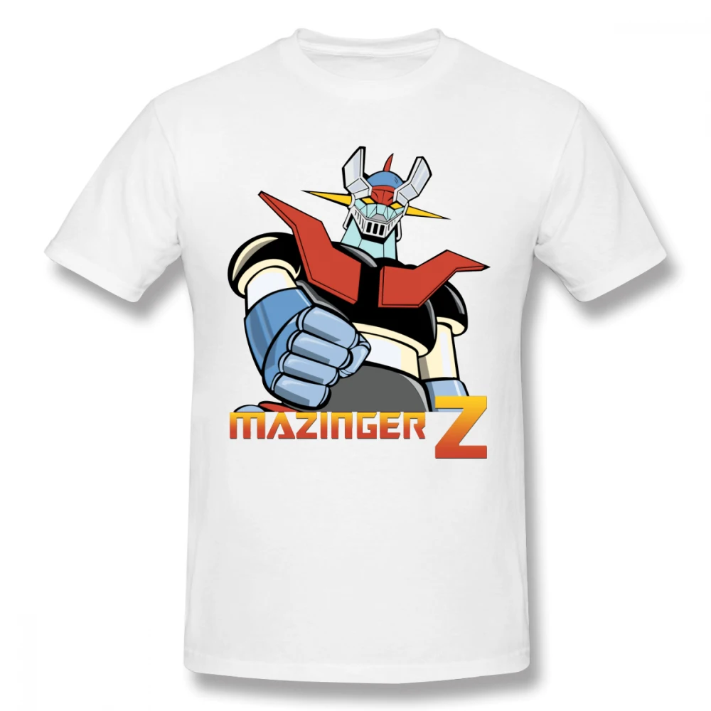

Mazinger Z T-Shirts Anime Robot Solid Color Print Streetwear Men Women Fashion T Shirt Harajuku Tees Tops Unisex Clothing