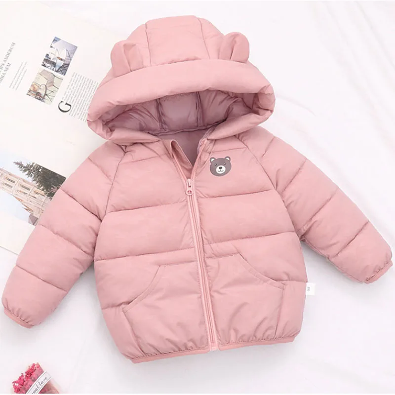 Better versatile Winter jacket boys and girls sweet cartoon print hooded warm coat 0-7 year old Bebe fashion children's clothing