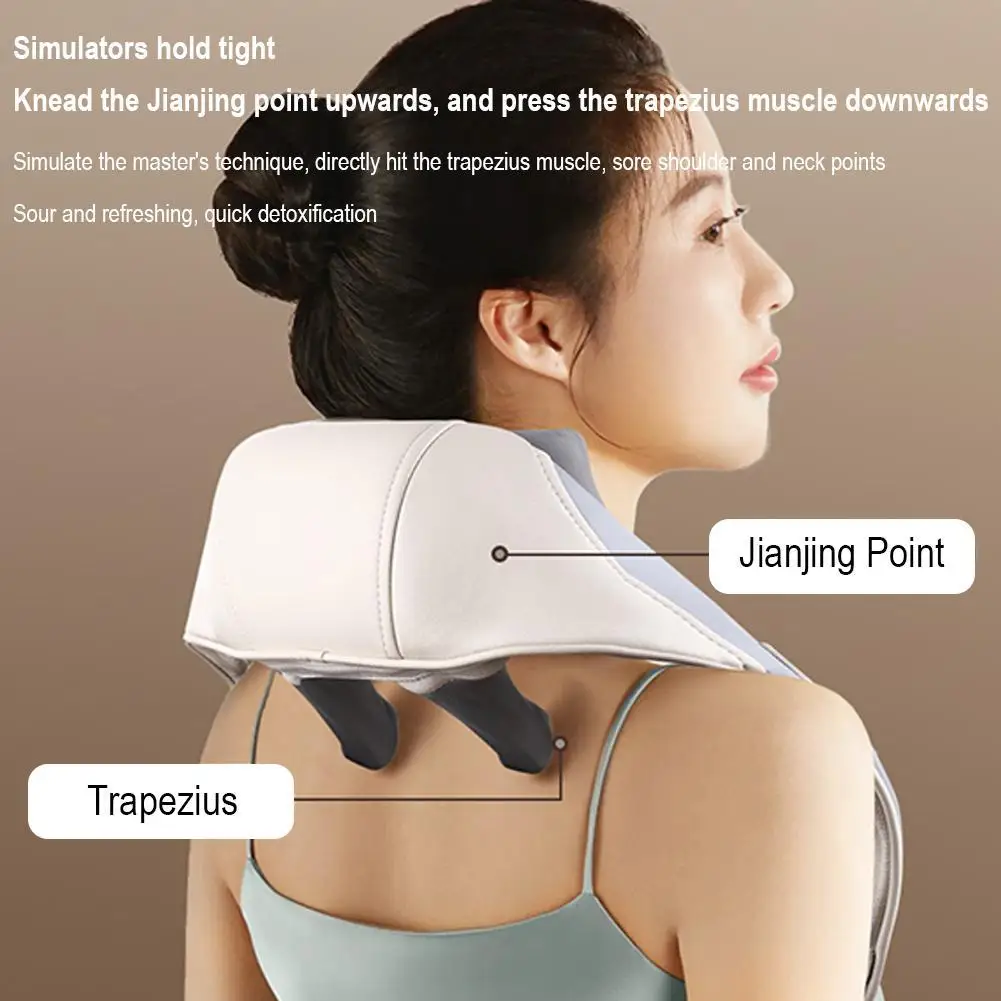 

Electric Neck Massage Shawl U Shape Kneading Heating Relieve Cervical Trapezius Muscle Pain Relaxation Fatigue Body Massage Tool