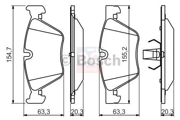 

986494705 для brake BALATA ON 12 BW.5-series f10-f1-f18