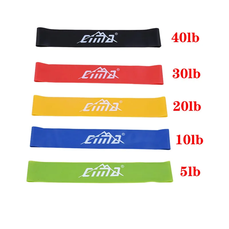 Elastic Fitness Resistance Bands Buttock Strength Training Crossfit Yoga Exercise Rubber Pulling Loop Crossfit Workout Equipment