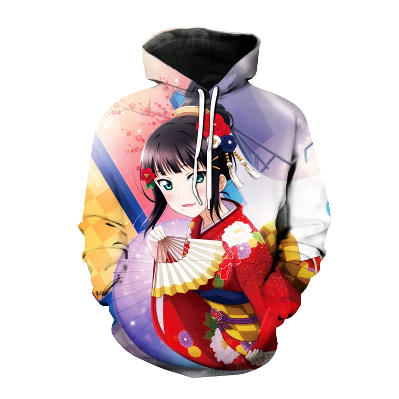 

New Anime Love Live 3D Printed Hoodies Kawaii Sexy Girl Sweatshirt Men Women Fashion Pullover Harajuku Oversized Hoodie Unisex