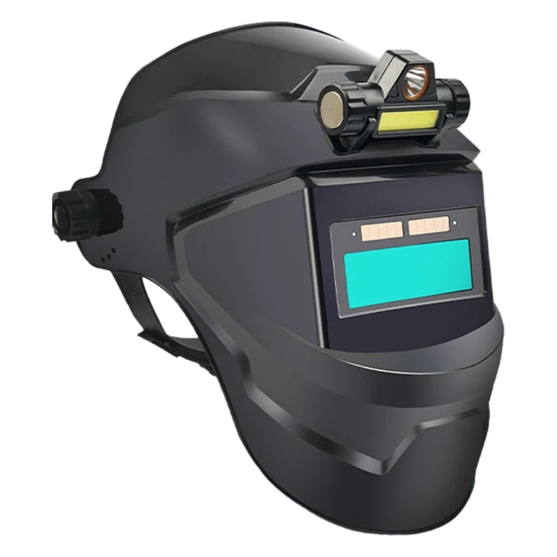 Новинка 2025 года затемняющие сварочные шлемы на солнечной энергии широкий