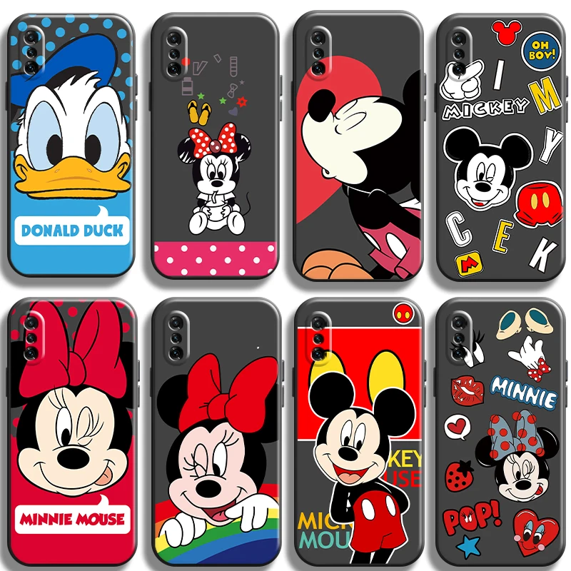 

Чехол для телефона Disney с Микки и Минни для Xiaomi Note 10 Pro Lite 10 Pro Lite, жидкий силиконовый черный ТПУ, оригинальный мягкий чехол