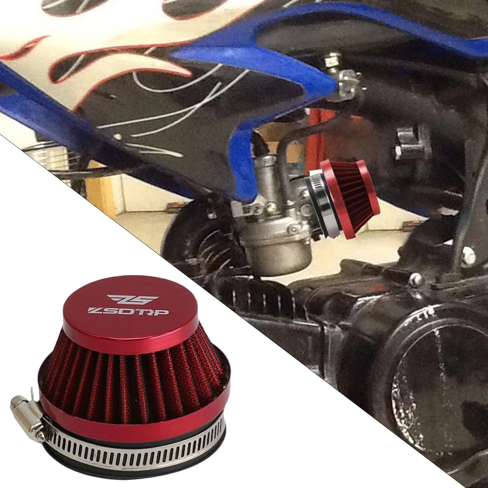 

Motorcycle Air Filter 48mm / 55mm Intake Head Cleaner for