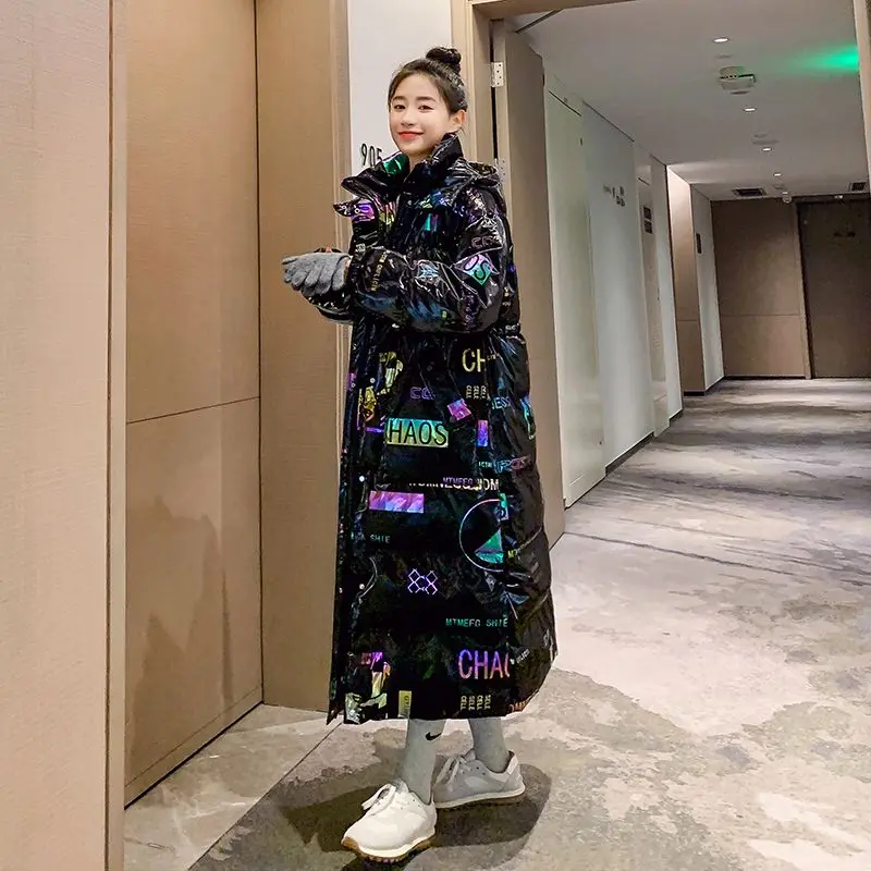 New Winter Women's Cold Coats Parkas Super Hot Coats Hooded Long Cotton Padded Jacket Jackets Snow Clothes Korean Fashion
