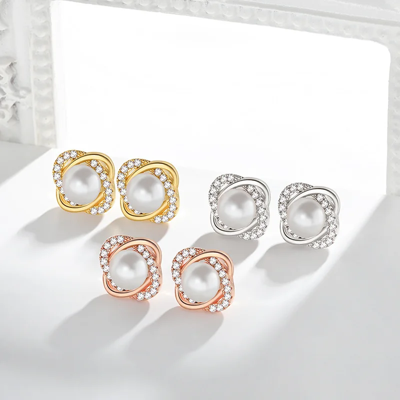 

Fashion Pearl Earrings Jewelry Accessories for Women Wedding Party Engagement Birthday Promise Gift Stud Earring Wholesale