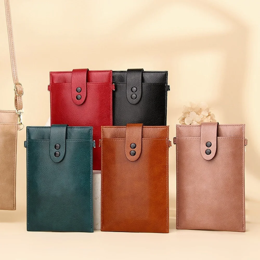 

Korean Version Messenger Mobile Phone Bag Literary Retro Shoulder Bag Simple Casual Vertical Mini Bag Purses and Handbags Purse