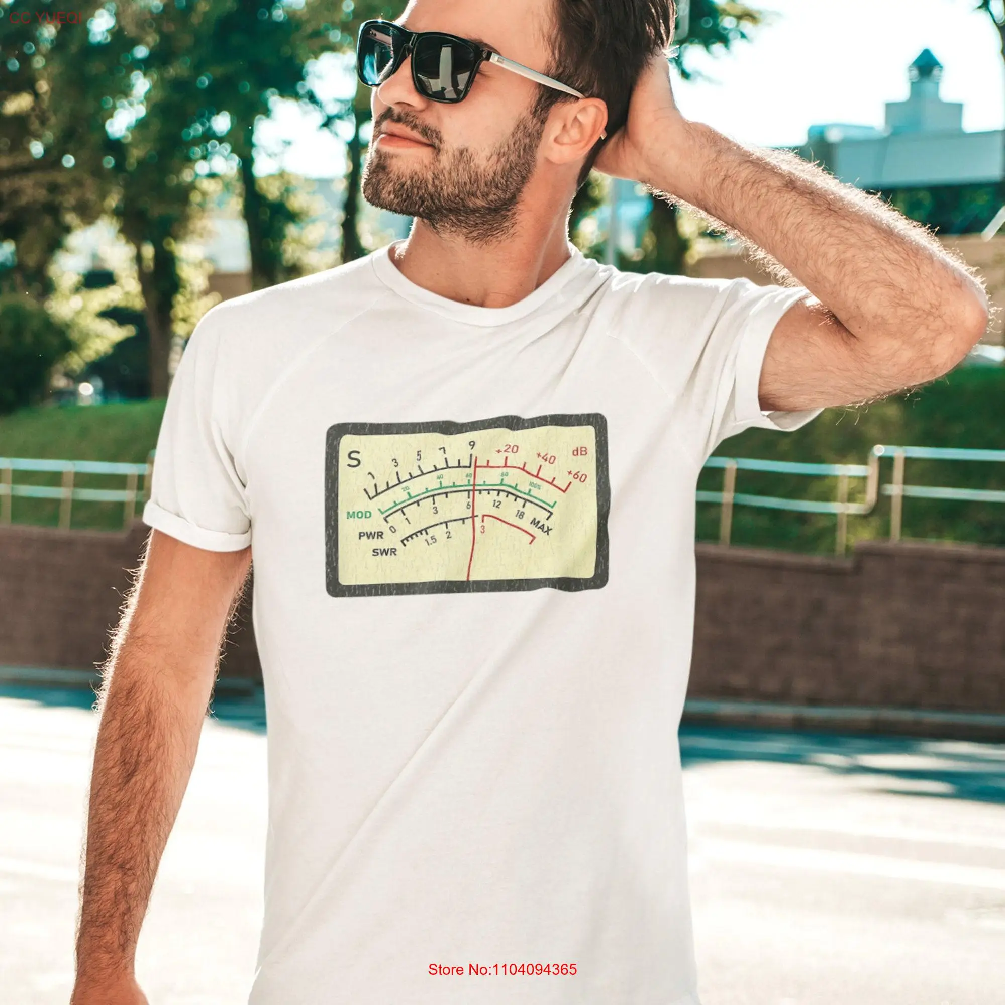 Новинка старинный радиоприемник Vibes SWR Meter антистрессовая футболка для оператора