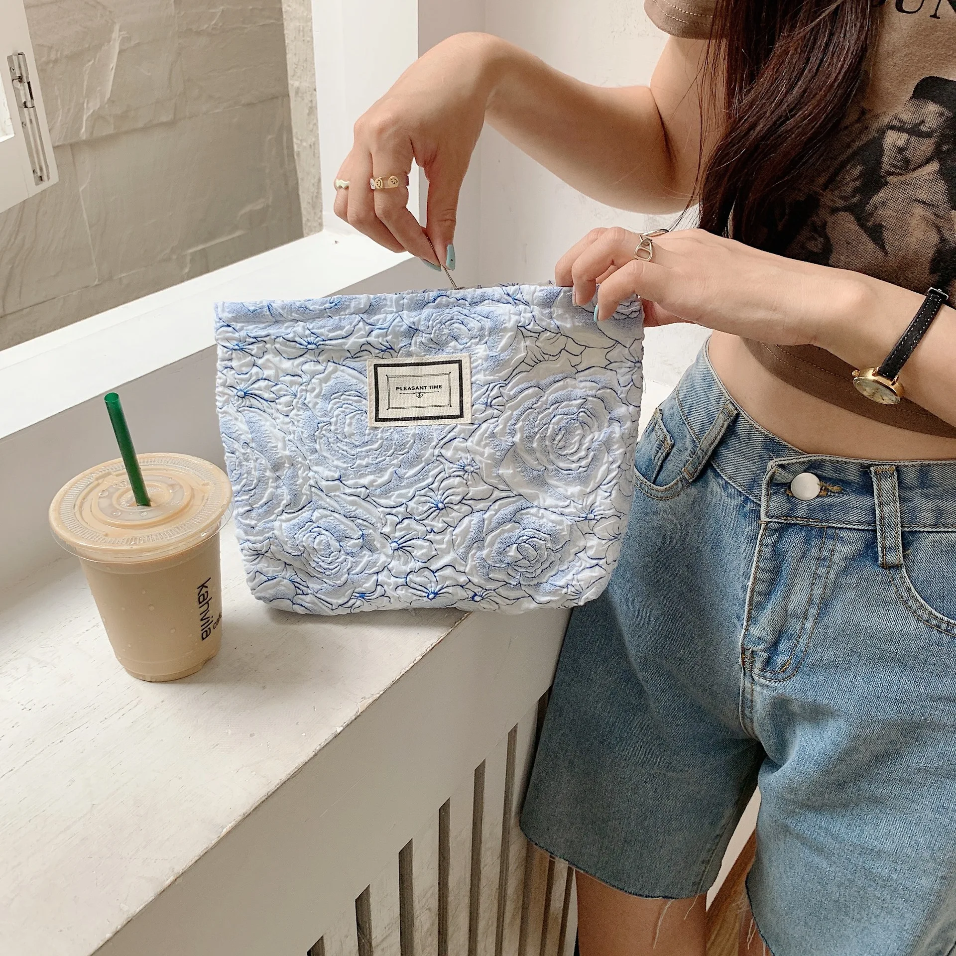 

Women's Cosmetic Makeup Bag Female Travel Toiletry Make Up Bag Cosmetics Necesserie Organizer Handbags Beauty Pencil Case Pouch