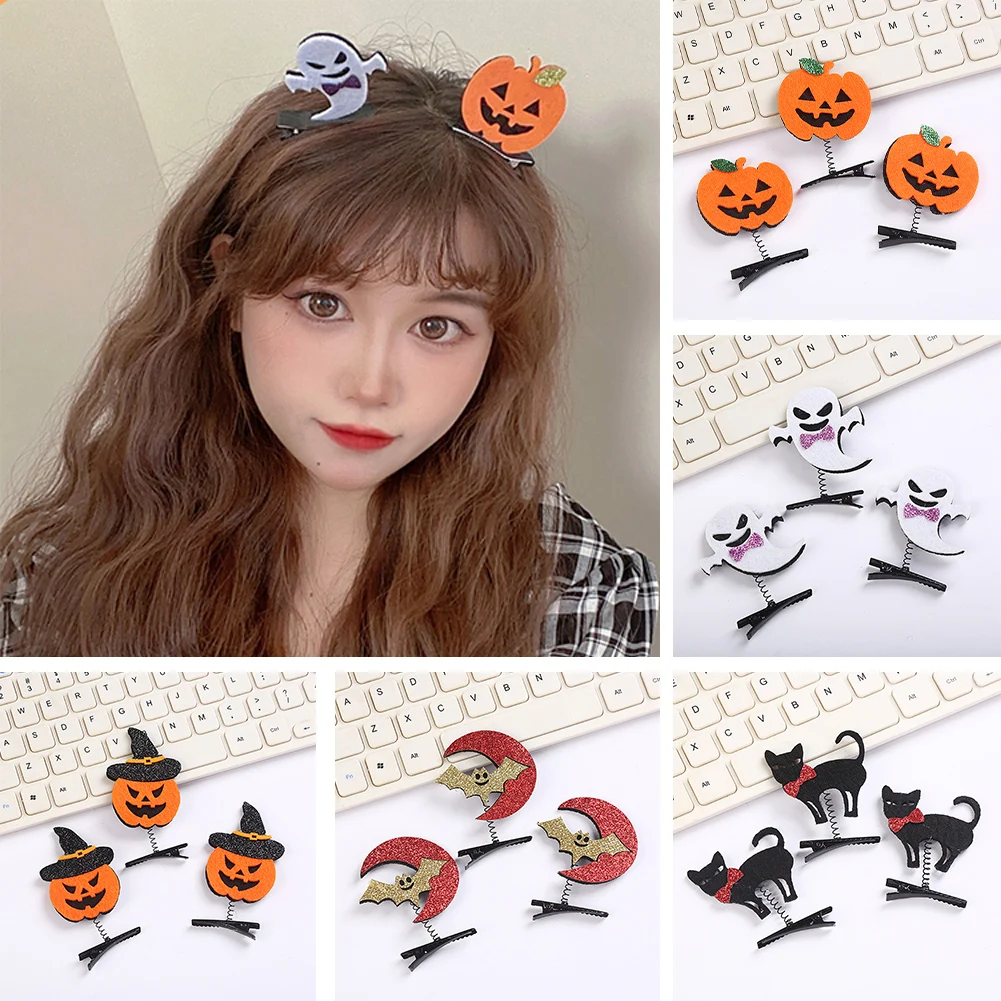 

Hair Ornament Clips Halloween Cosplay Hair Clip Cosplay Hair Accessories Halloween Hairpin Pumpkin Ghost Hair Clips