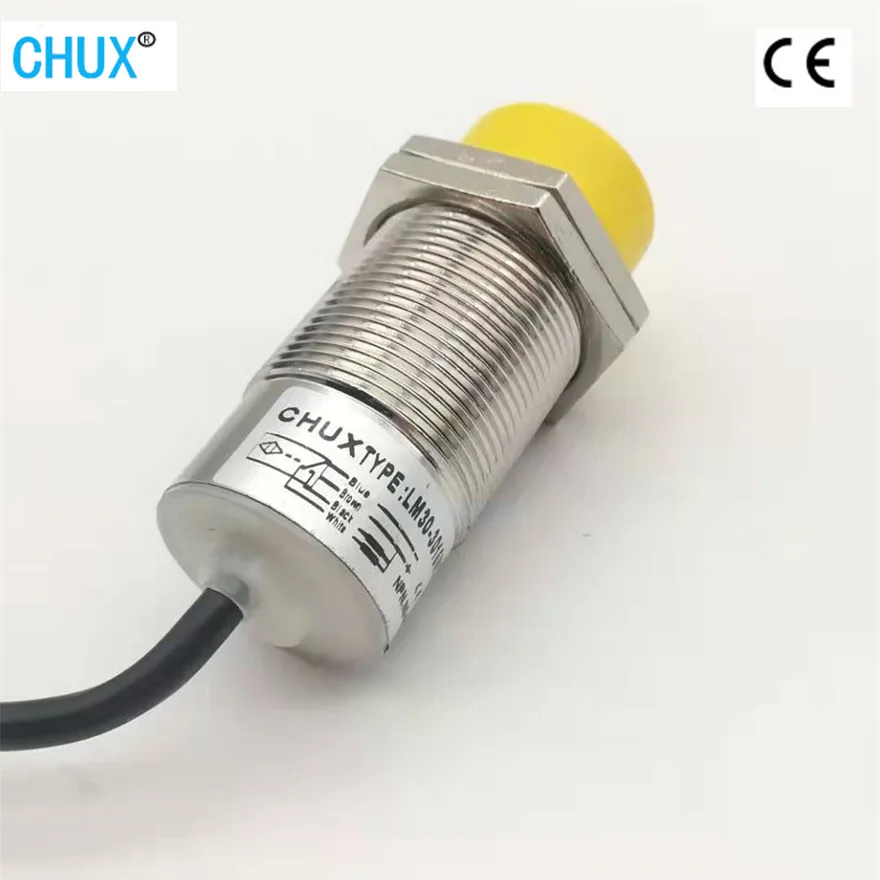 

CHUX NPN Inductive Proximity Sensor m30 NO NC DC 24V Metal Case Non-Flush no-Shiled Type 15mm Detection Switch