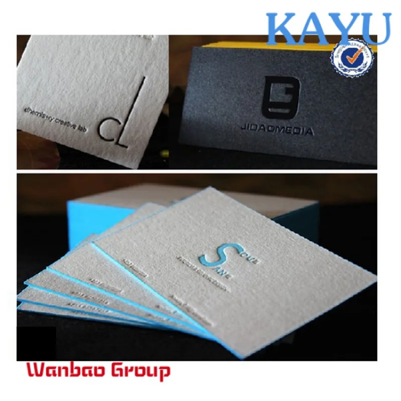 Factory custom double side decoration modern business card