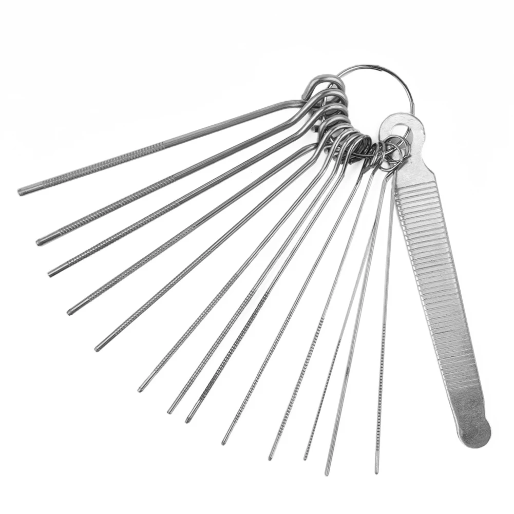

14 Pcs 13 Sizes Guitar Nut Slotting File Saw Rods Slot Filing Repair DIY Tools Replacement Electric Guitar Neck 14"-061"