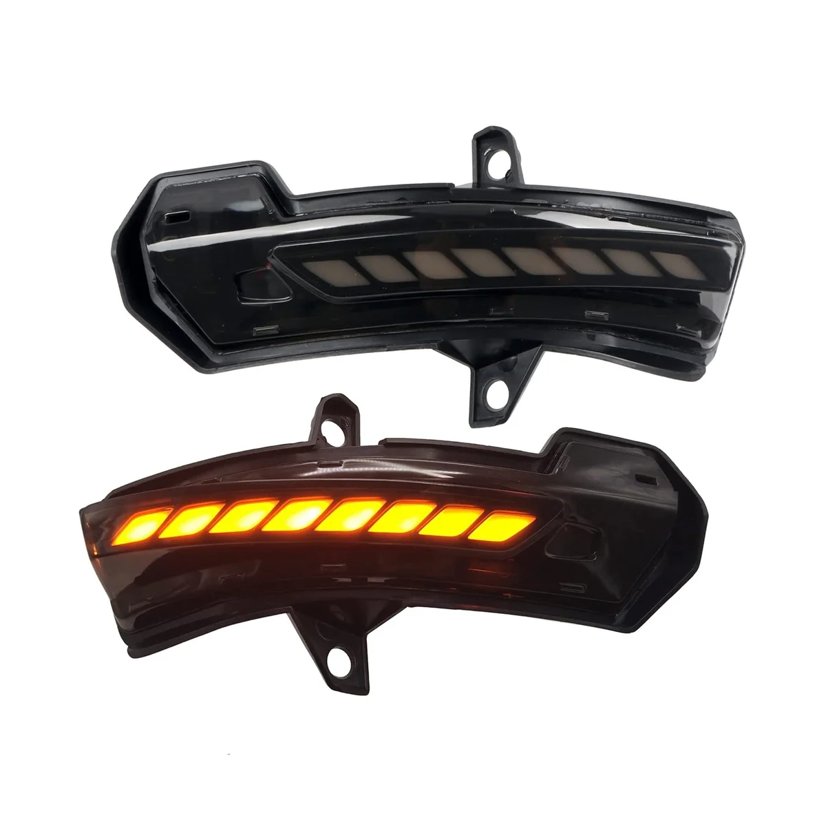 

For 2019-2022 Car LED Side Mirrors Sequential Dynamic Turn Signal Lights Indicator ,Smoked Black