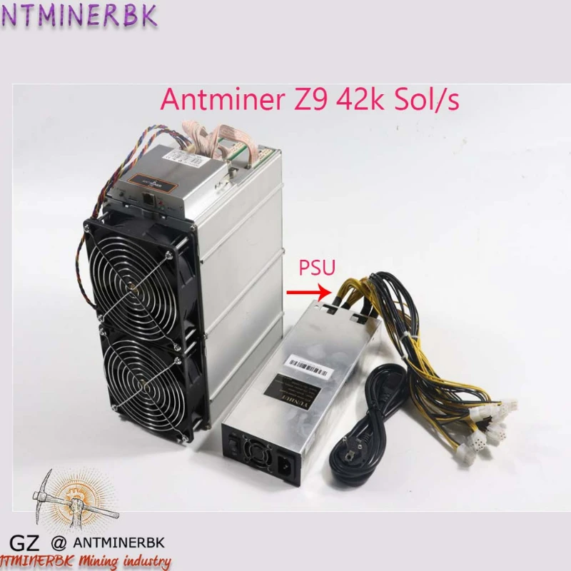 

Used Asic Equihash Miner Antminer Z9 42k Sol/s With 1800W Power Supply Better Than Antminer Z9 Mini S9 Innosilicon A9