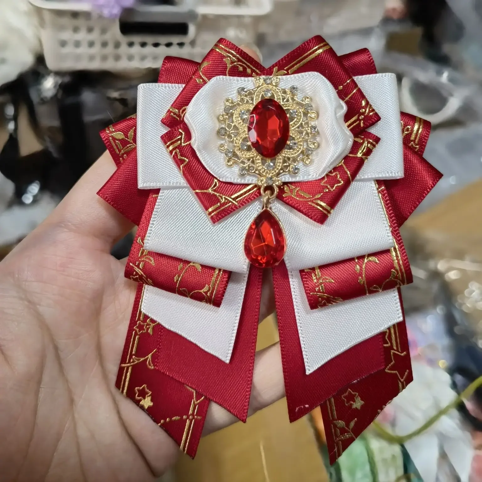 Винтажная женская брошь с бантом в стиле Лолиты галстуки-бабочки аксессуары