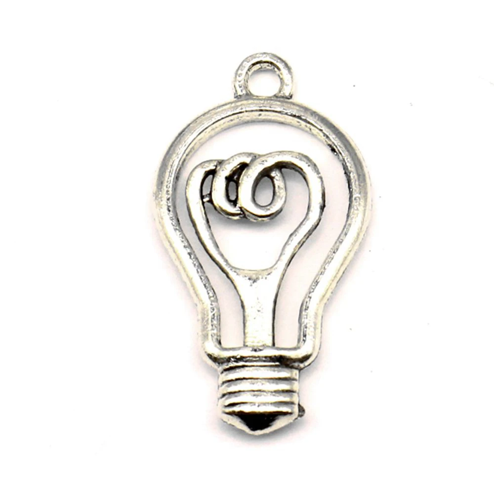

Light Bulb Charm For Making Jewelry Diy Finding 30pcs 18x32mm