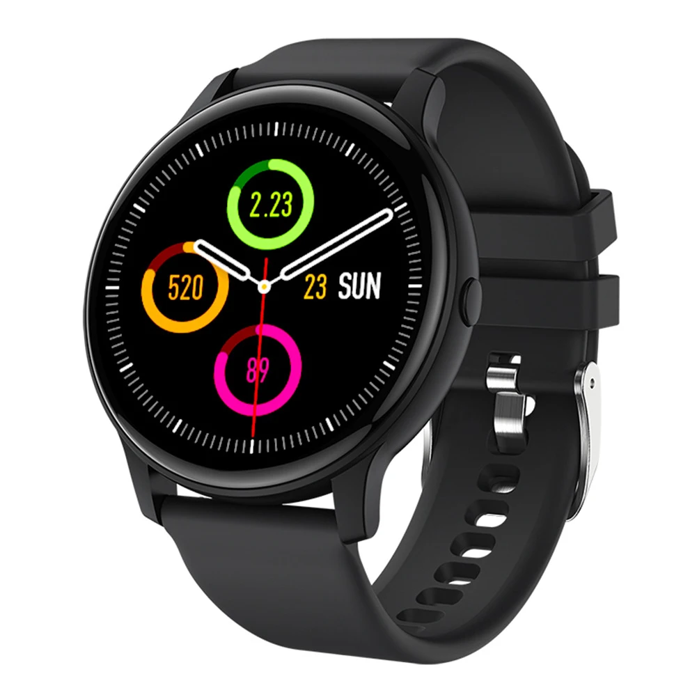 

Smart Watch Fitness Waterproof Sleep Monitor Full Screen Touch Heart Rate Monitor For Android Ios Electronics Smart Clock Round