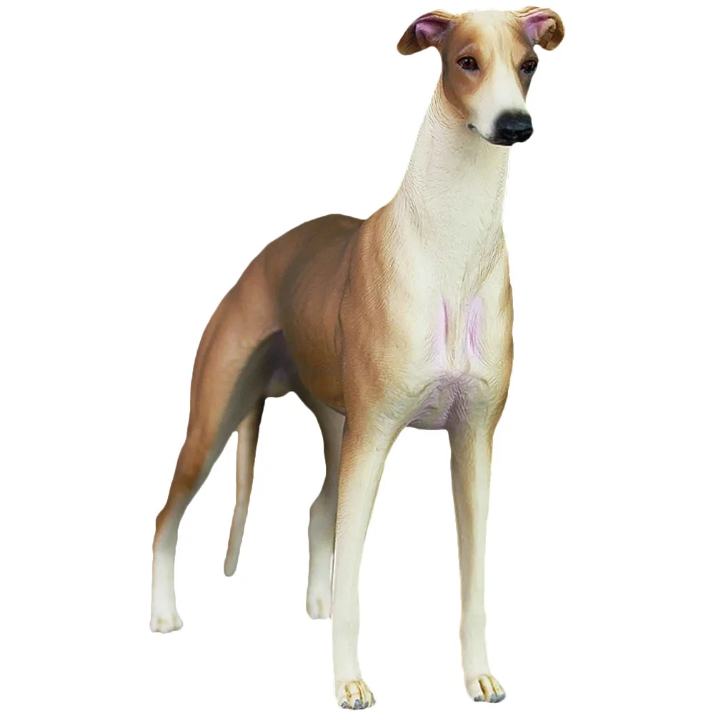 

Dog Ornaments Plastic Toy Model Small Kids Cognitive Desktop Decor Statue Fake Animal