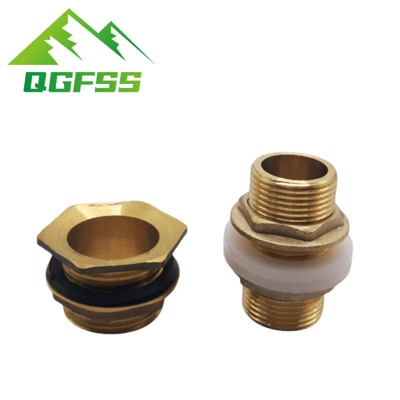 1 шт. медный соединитель для резервуара воды 1/2 дюйма 3/4 дюйм наружная резьба BSP