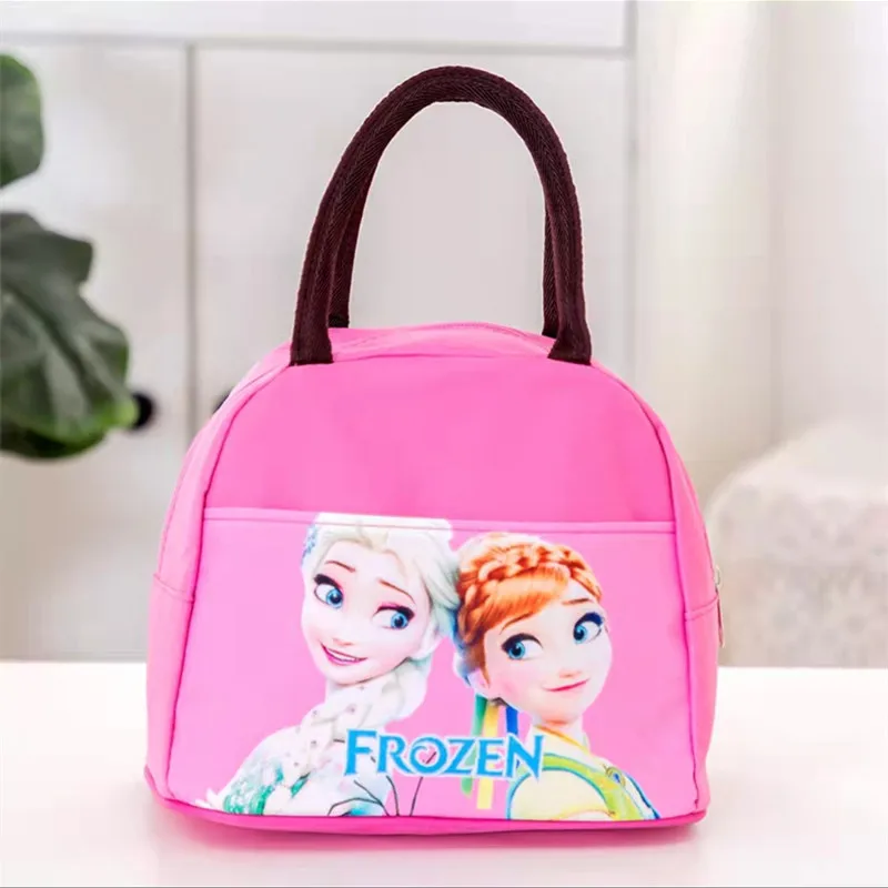 Disney Marvel Lunch Box for Boys Girls Functional Pattern Cooler Portable Insulated Canvas Lunch Bag Thermal Food Picnic Box