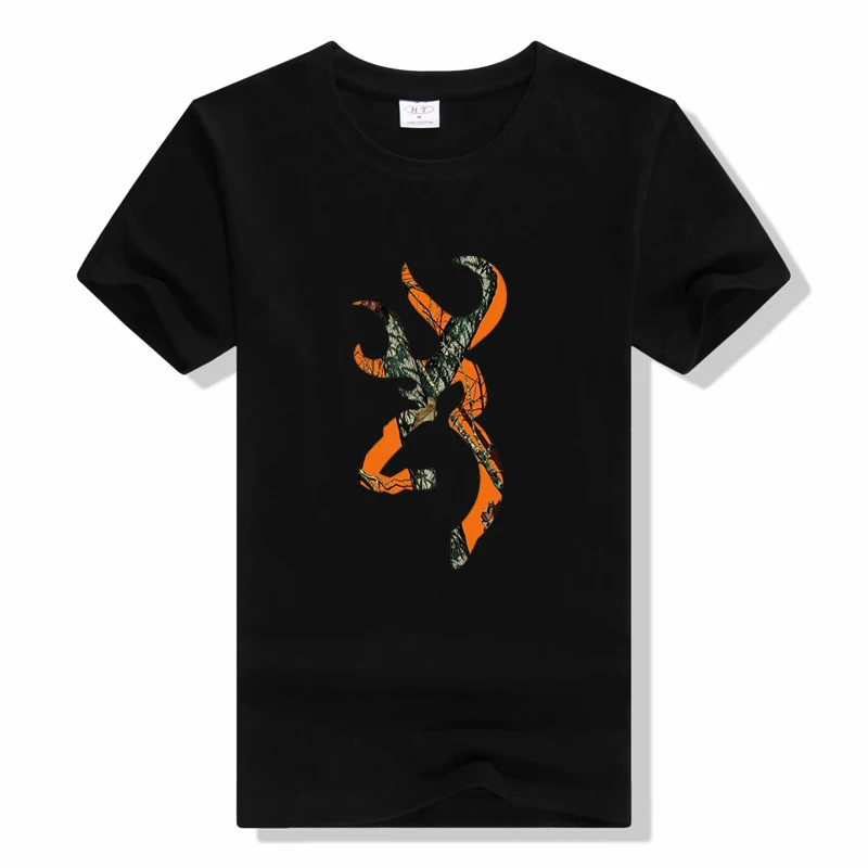 

New BROWNING Men’s Summer Tshirt Hot Sale Fashionable Print T Shirt Cotton Raglan Hip Hop Streetwear Harajuku Casual Tops Tees