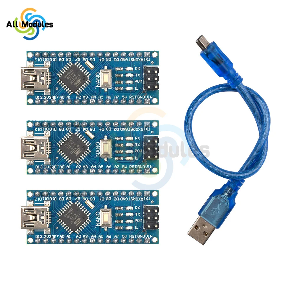 

FT232 NANO V3. 0 Atmega328P-AU, макетная плата, модуль, сварочный штырь с USB-кабелем, плата микроконтроллера