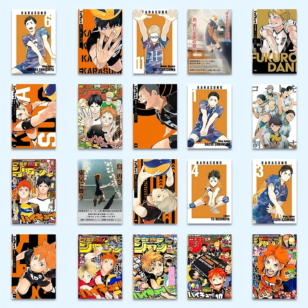 10/30/63 шт. волейбольное Аниме Haikyuu! Водонепроницаемые наклейки-постеры DIY скейтборд