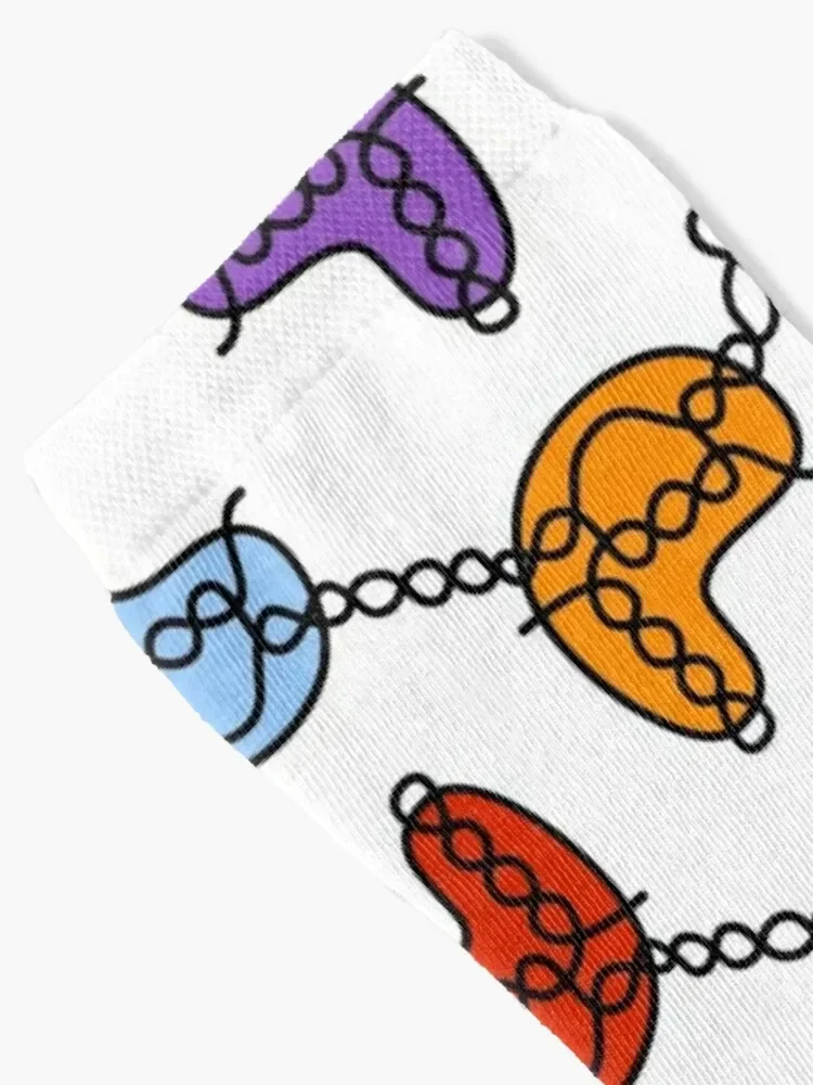 CRISPR Cas9 на ДНК цвета радуги Носки хлопковые в стиле хип-хоп Мужские идеи подарков