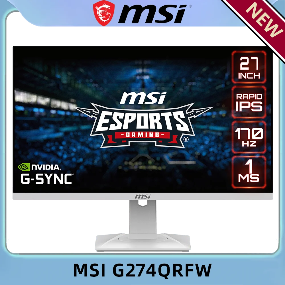 

MSI G274QRFW 27 Inches 2K 170HZ IPS Monitor Gaming DP Displayport HDMI