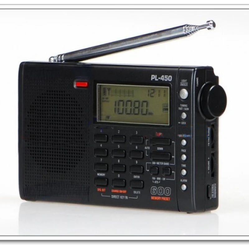 

PL-450 Dual Conversion PLL World Band Radio Receiver FM/MW/LW/SW