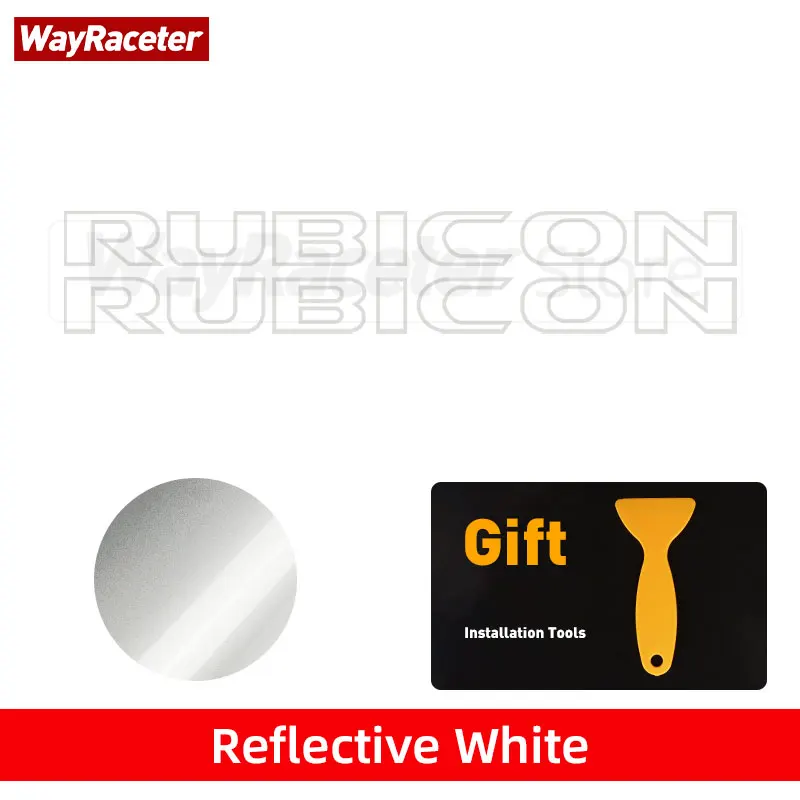 

2 шт. наклейка на боковую крышку двигателя Rubicon Unlimited светоотражающая виниловая наклейка для Jeep Wrangler JK JL TJ YJ CJ JLU Gladiator JT