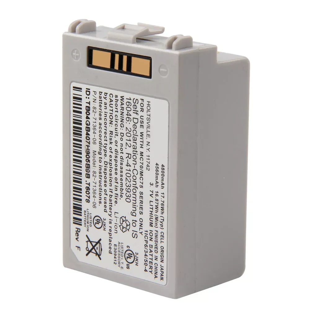 Replacement Battery For Motorola Zebra Symbol MC75 MC70 MC7090 MC75A8 MC7596 MC75A MC75A6 82-71364-06 Genuine 4800mAh enlarge