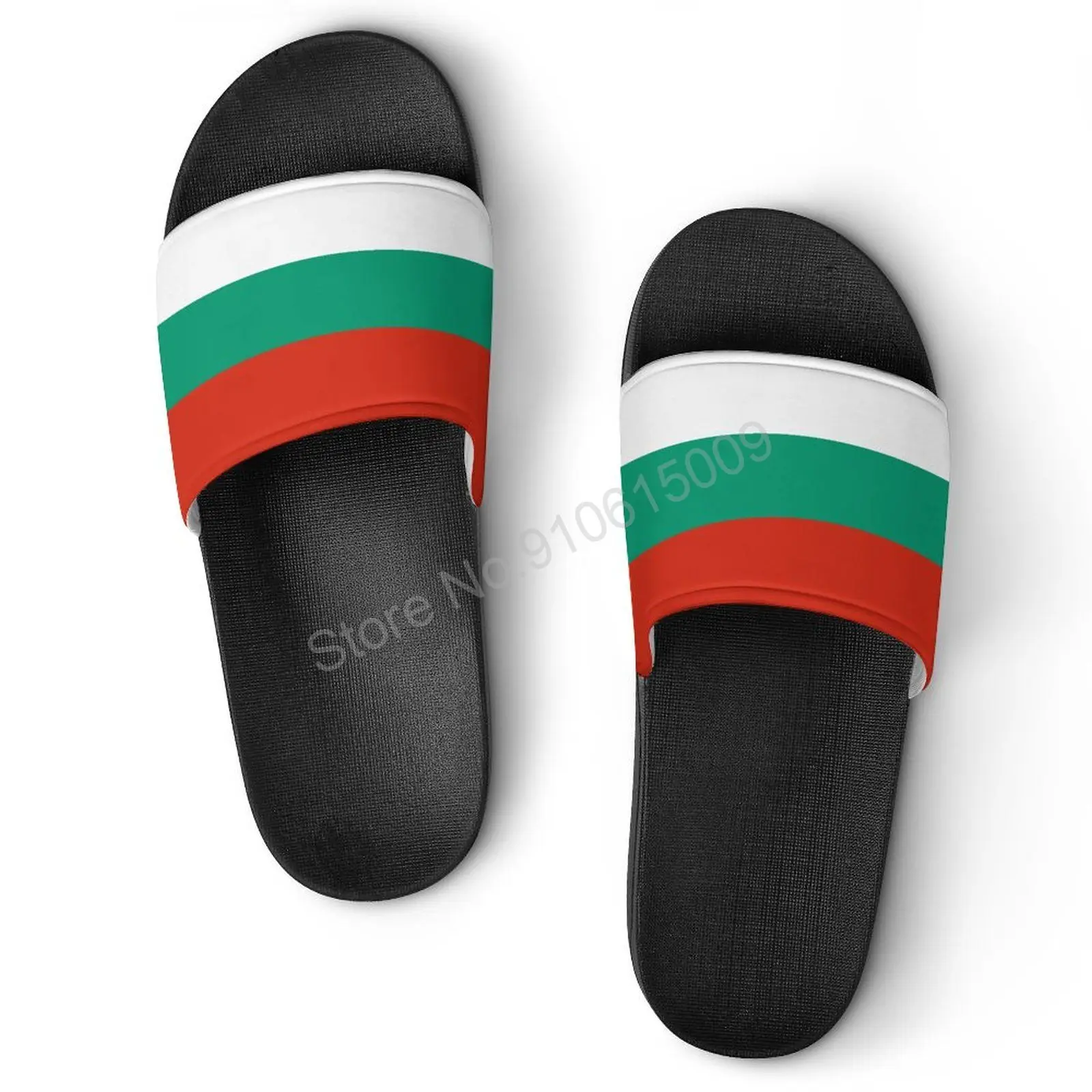 

Bulgaria Flag Men Women Slippers Summer Beach Sandals Casual Indoor Outdoor Comfortable Footwear 36-45
