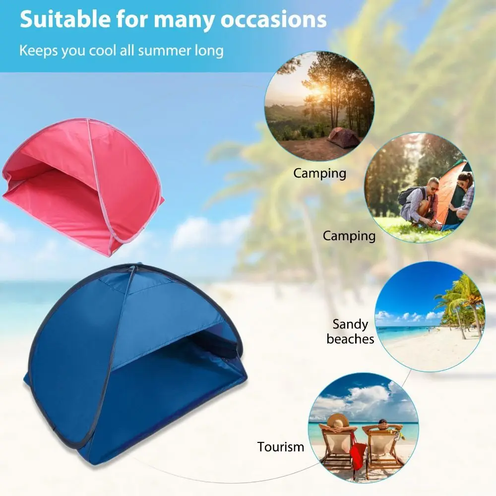 

Портативная летняя палатка с защитой от УФ-лучей, автоматическое быстрое открытие, навес от солнца, палатка для ноутбука, ленивая палатка