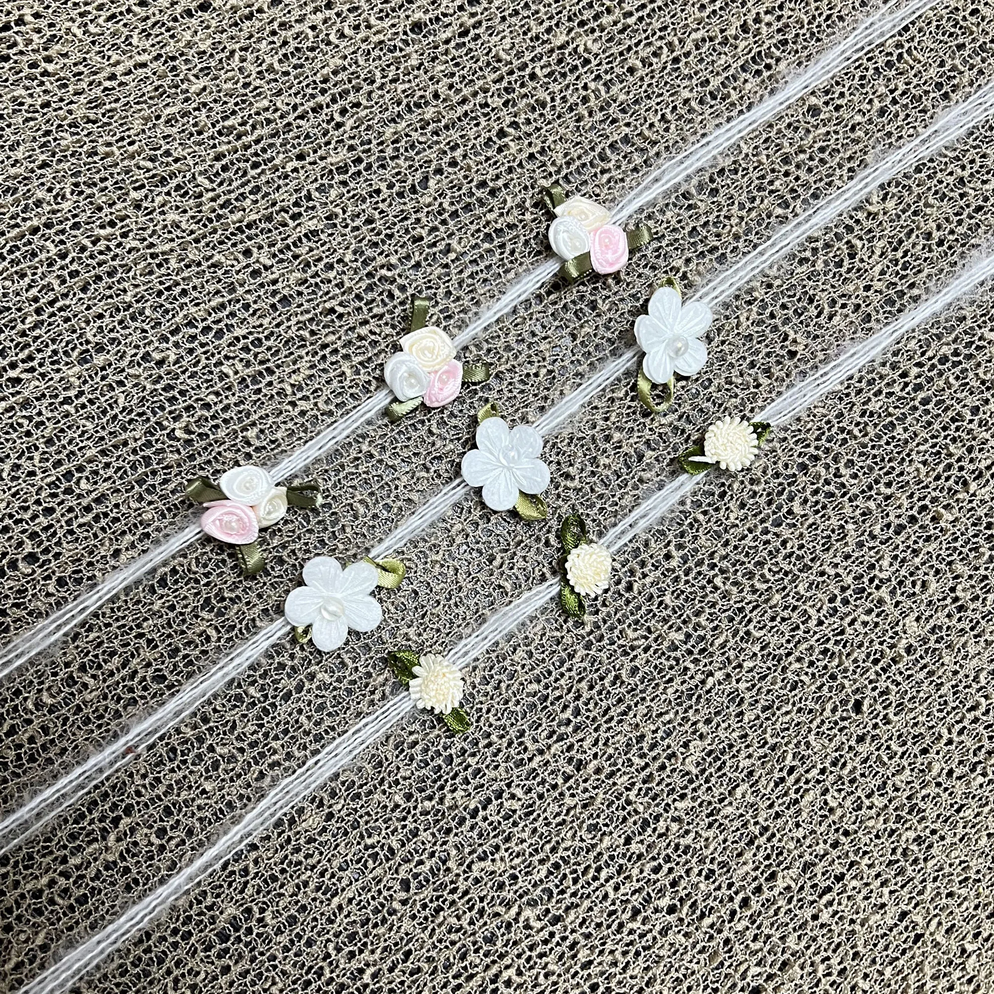 Мохеровая пряжа для новорожденных Don &amp Judy с застрягивающимся цветком головные