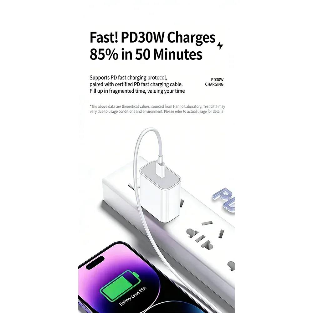 Фото Кабель для быстрой зарядки 30W PD USB C с разъемом Lightning для Apple iPhone 14 13 12 11 Pro Max X Plus iPad, синхронизация данных, разъем TYPE C с разъемом Lightning №5