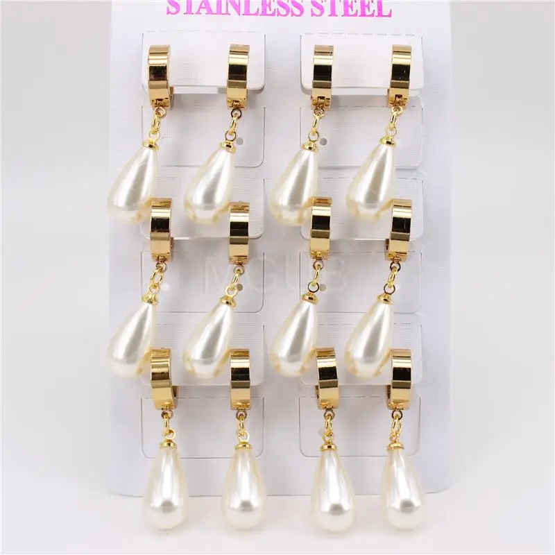 

6 пар, детские серьги из нержавеющей стали