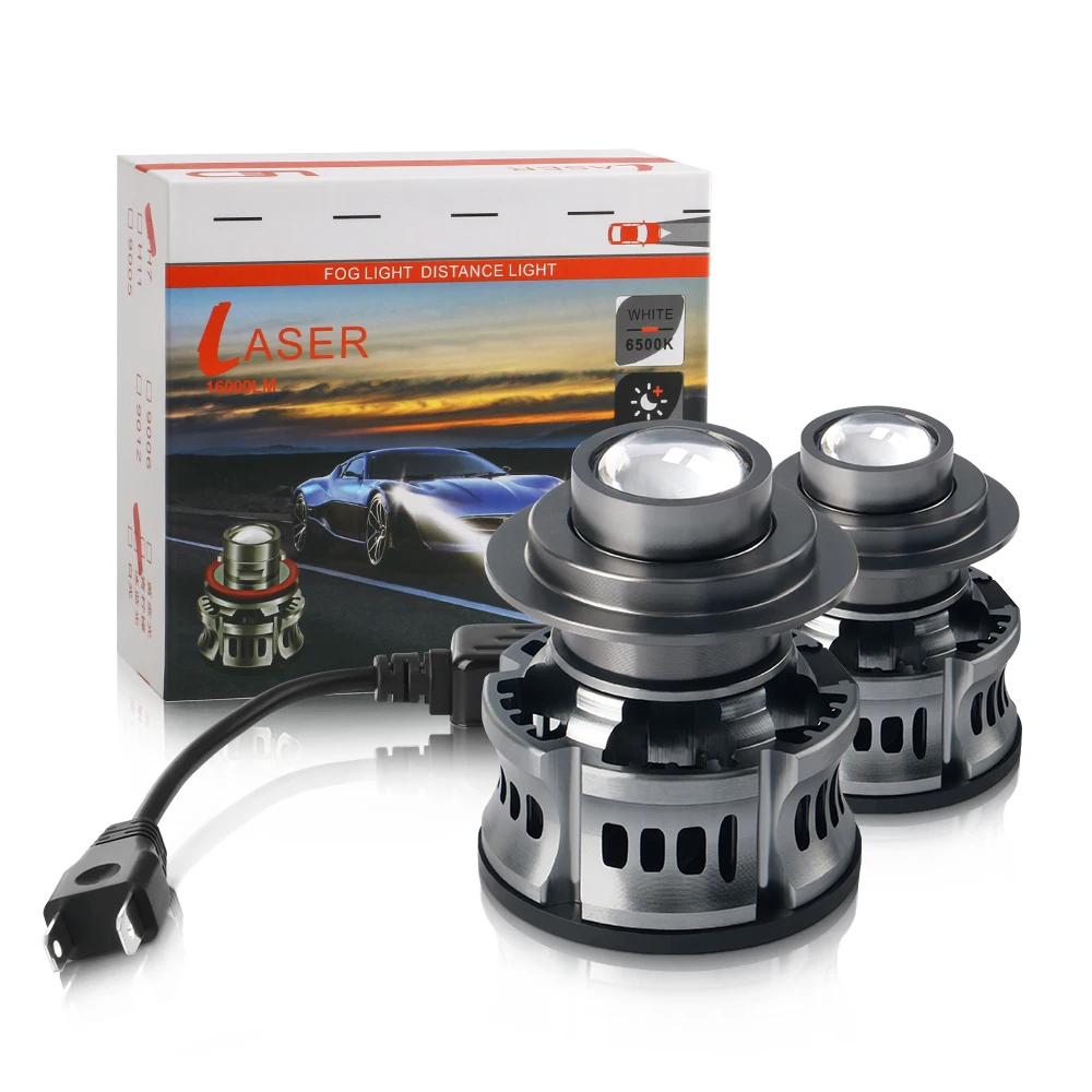 

2PCS Automotive H7 9006 H11 9005 Laser Headlight Bulb Lens Light Auto LED Projector Fog Light Modification Car Healight
