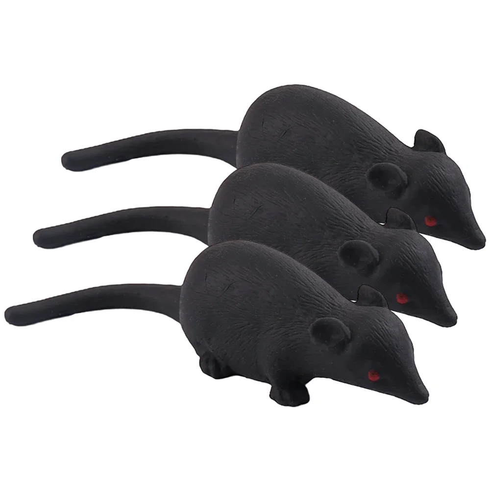 

3 Pcs Fidget Toy Anger Relief Toys Bouncy Toy Rat Shaped Stress Toy Destress Gifts Stretchy Toy Desk Simulation Mouse