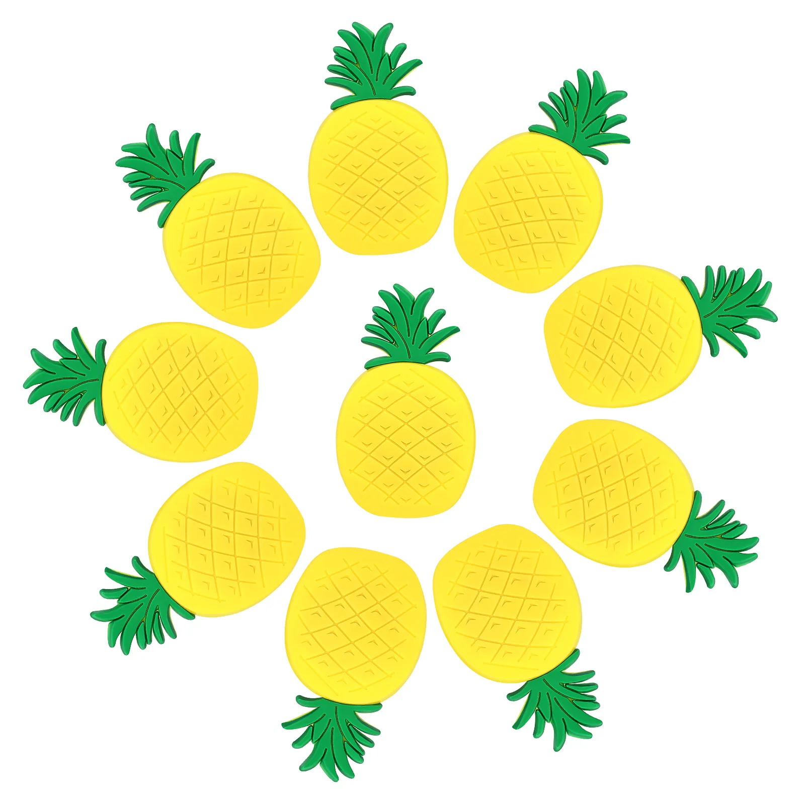 

10pcs Pineapple Refrigerator Magnets Fruit Fridge Magnets Whiteboard Refrigerator Decorations