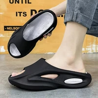 wotte new mens summer slippers anti slip thicken eva soft slipper outdoor beach flip flops for men household comfortable shoes