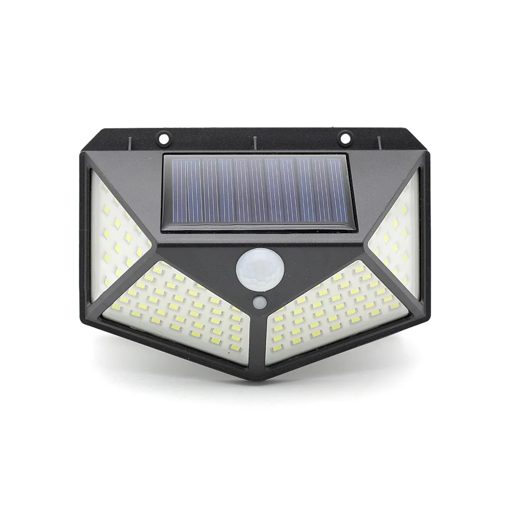 

100LED Solar Light Outdoor Wall Lamp 3Modes PIR Motion Sensor Street Lamps Powered Sunlight Waterproof for Garden Decoration