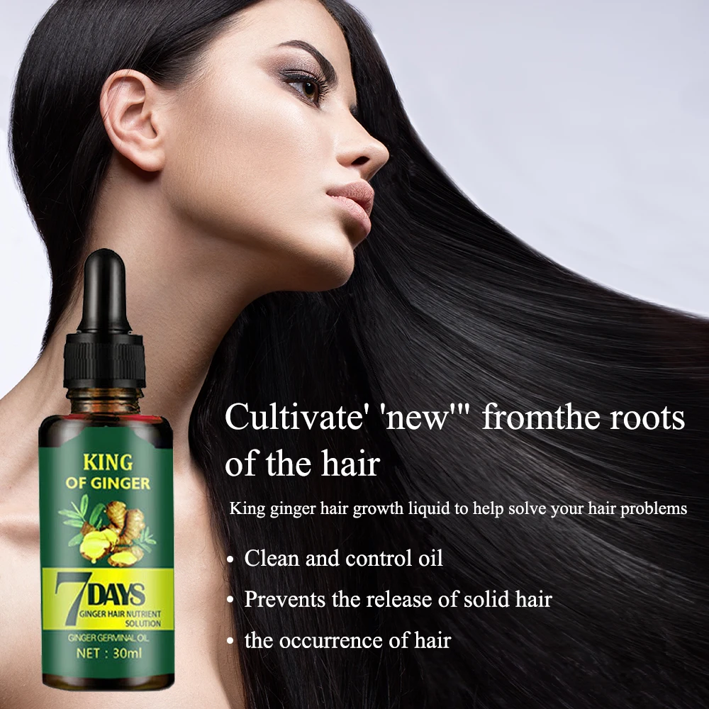 Сыворотка для роста волос Ginger эфирное масло Питательная Жидкость смягчения и