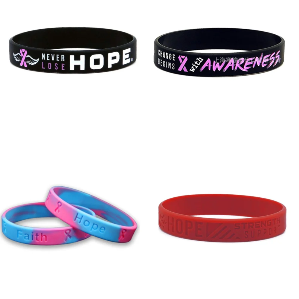 Мотивационные силиконовые резиновые браслеты, вдохновляющий браслет, смелость мечты, сила, Вера, фантазия, подарок, 1 шт.