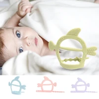 new baby silicone teethers toy molar stick children solid color teether gloves baby boy girl care safe non toxic