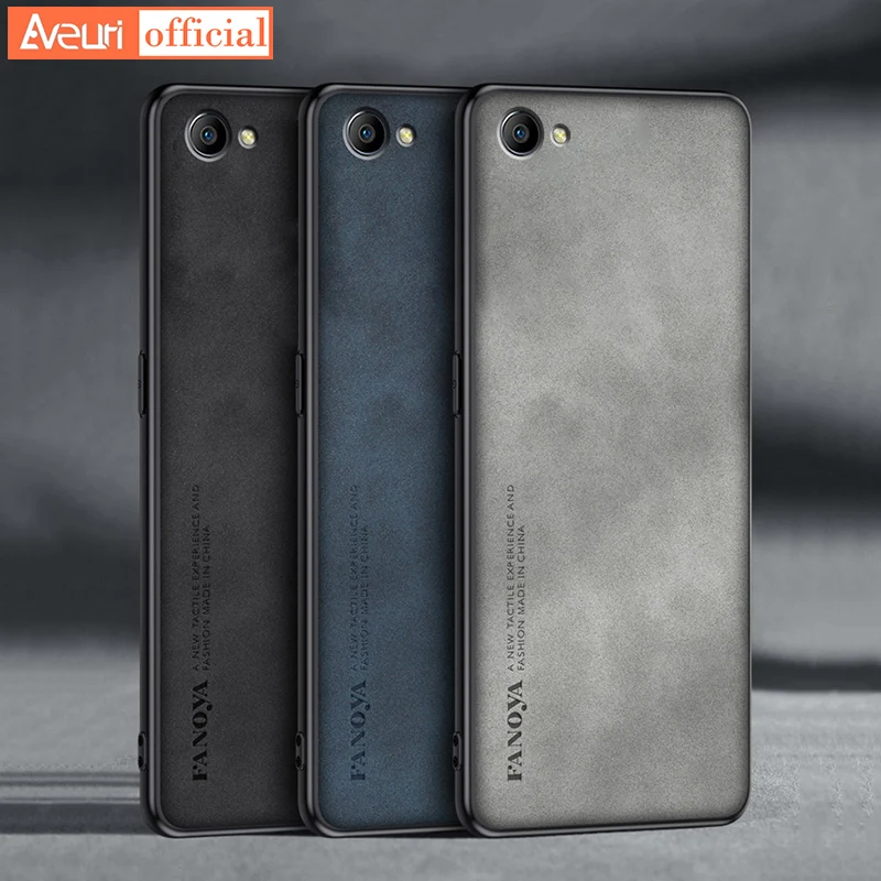 Телефонная лампа для OPPO A57 2016 A39 A59 Роскошная искусственная кожа для OPPO A83 F1S матовая Противоударная защита силиконовый чехол Coque