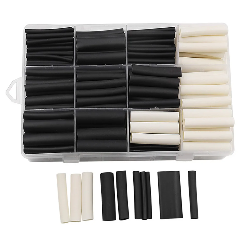 

320Pcs 3:1 Heat Shrink Tubing Kit with Glue Dual Wall Tubing Diameter 2.4/3.2/4.8/6.4/7.9/9.5/12.7Mm Adhesive Lined Sleeve Wrap