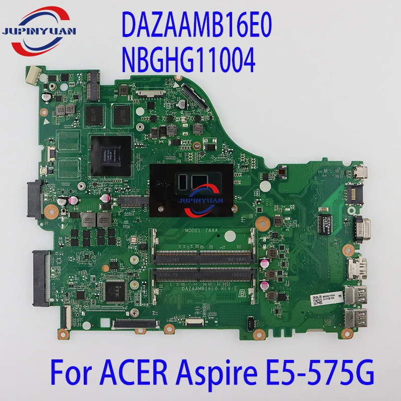 

Используется для ACER Aspire E5-575G материнская плата для ноутбука с процессором I5-6200U 940MX 2 Гб DAZAAMB16E0 NBGHG11004 NB.GHG11.004 100% протестирован